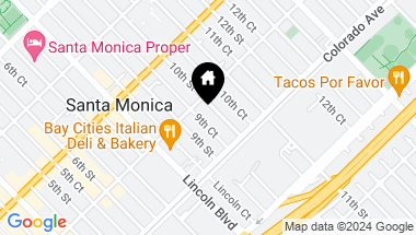 Map of 1518 10th Street, Santa Monica CA, 90401