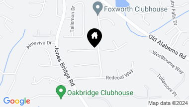 Map of 9730 Foxworth Drive, Johns Creek GA, 30022
