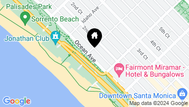 Map of 1007 Ocean Ave Unit: 204, Santa Monica CA, 90403