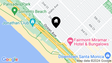 Map of 1007 Ocean Ave Unit: 403, Santa Monica CA, 90403