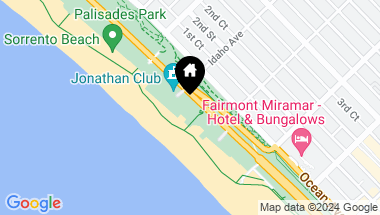 Map of 918 Palisades Beach Rd, Santa Monica CA, 90403