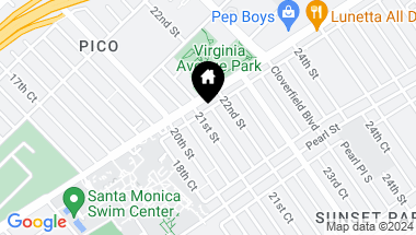 Map of 2129 21st Street, Santa Monica CA, 90405