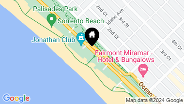 Map of 924 Palisades Beach Rd, Santa Monica CA, 90403