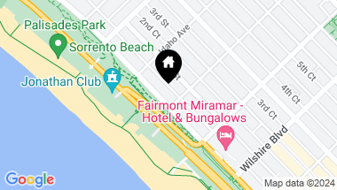 Map of 951 Ocean Ave Unit: 104, Santa Monica CA, 90403