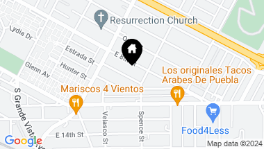 Map of 3453 Estrada Street, Los Angeles CA, 90023