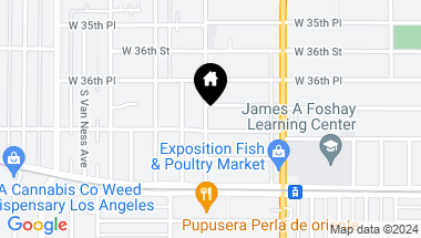 Map of 3714 S St Andrews Pl, Los Angeles CA, 90018