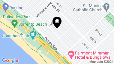 Map of 937 2nd Street, Santa Monica CA, 90403