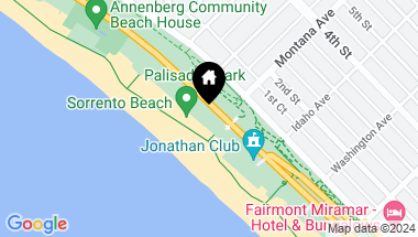Map of 723 Palisades Beach Road 318, Santa Monica CA, 90402
