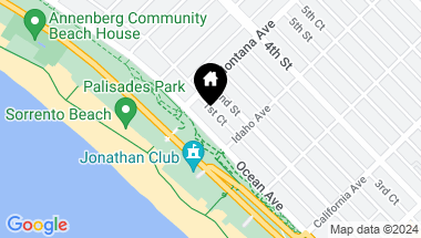 Map of 825 Ocean Avenue, Santa Monica CA, 90403