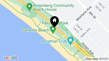 Map of 703 Palisades Beach RD, SANTA MONICA CA, 90402