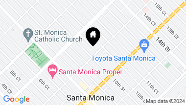 Map of 1255 10th Street 203, Santa Monica CA, 90401