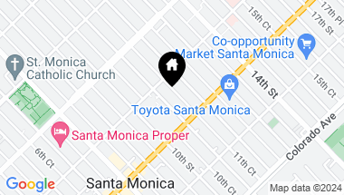 Map of 1323 11th St, Santa Monica CA, 90401