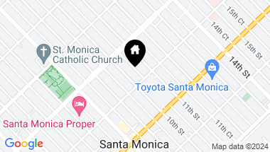 Map of 1247 10th Street 6, Santa Monica CA, 90401