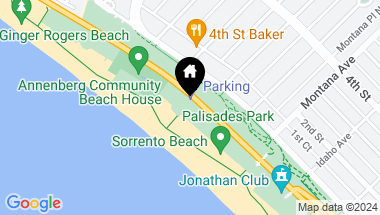 Map of 547 Palisades Beach Rd, Santa Monica CA, 90402