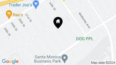 Map of 2612 33rd Street, Santa Monica CA, 90405