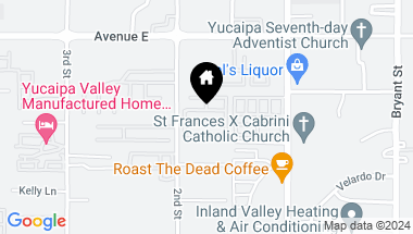 Map of 12655 2nd Street 94, Yucaipa CA, 92399