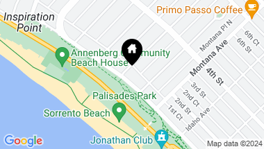 Map of 603 Ocean Avenue 5S, Santa Monica CA, 90402