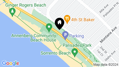 Map of 501 Palisades Beach RD, Santa Monica CA, 90402