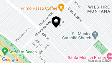 Map of 847 5th Street 108, Santa Monica CA, 90403