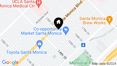 Map of 1423 15th Street 5, Santa Monica CA, 90404