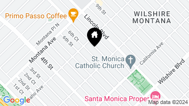 Map of 928 7TH Street 2, Santa Monica CA, 90403