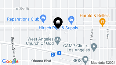 Map of 3423 S Bronson AVE, LOS ANGELES CA, 90018