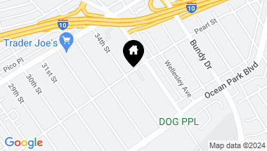 Map of 3408 Pearl Street, Santa Monica CA, 90405