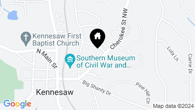 Map of 2933 Cherokee Street NW, Kennesaw GA, 30144