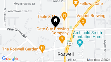 Map of 230 Green Oak Drive, Roswell GA, 30075