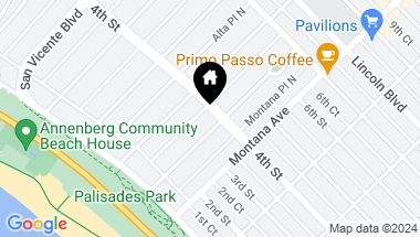 Map of 331 Palisades Avenue, Santa Monica CA, 90402