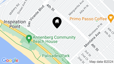 Map of 210 Marguerita Avenue, Santa Monica CA, 90402