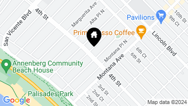 Map of 405 Palisades Avenue, Santa Monica CA, 90402