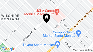 Map of 1228 14TH Street 106, Santa Monica CA, 90404