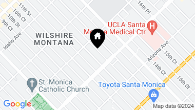 Map of 1131 12th Street 206, Santa Monica CA, 90403