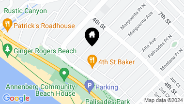 Map of 202 Georgina Ave, Santa Monica CA, 90402