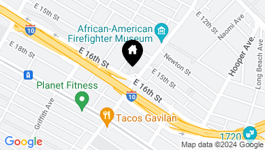 Map of 1541 S Central Avenue, Los Angeles CA, 90021