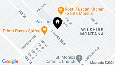 Map of 833 Lincoln Boulevard, Santa Monica CA, 90403