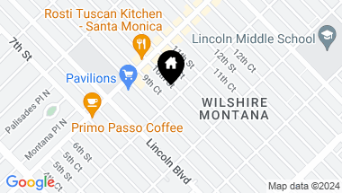 Map of 929 Idaho Avenue, Santa Monica CA, 90403