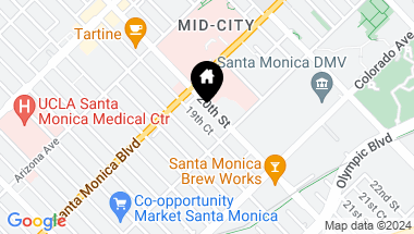 Map of 1436 20th St Unit: 10, Santa Monica CA, 90404