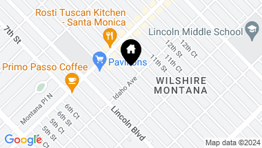 Map of 852 10th St Unit: 4, Santa Monica CA, 90403