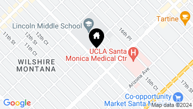 Map of 1115 14Th Street, Santa Monica CA, 90403