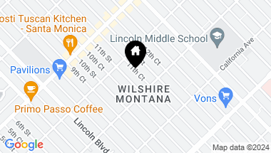 Map of 933 11th Street 19, Santa Monica CA, 90403