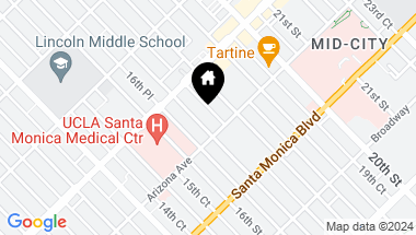 Map of 1241 17TH Street 6, Santa Monica CA, 90404