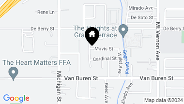 Map of 22235 Mavis Street, Grand Terrace CA, 92313