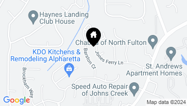 Map of 3455 JONES FERRY Lane, Alpharetta GA, 30022