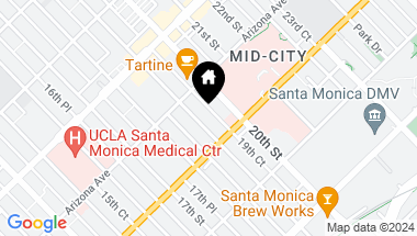Map of 1333 19th Street 5, Santa Monica CA, 90404