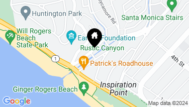 Map of 206 W Channel Road, Santa Monica CA, 90402