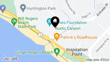 Map of 153 W Channel Road, Santa Monica CA, 90402