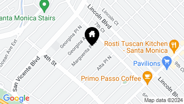 Map of 537 Marguerita Ave, Santa Monica CA, 90402