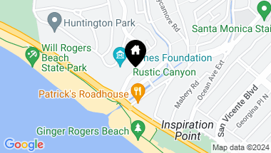 Map of 157 W Channel Road, Santa Monica CA, 90402